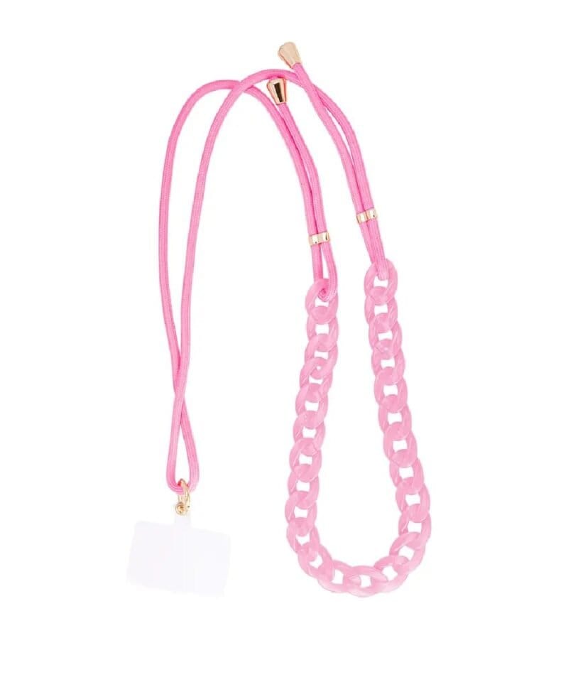 Pink Telefoonkoord Schakelketting Roze lange telefoonkoorden trendy musthaves yehwang