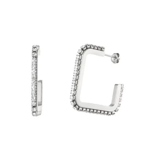 RVS Oorbellen Square -zilver-zilveren-vierkanten-waterbestendige-oorbellen-earring-ZIrkoon-zirkonen-stenen-