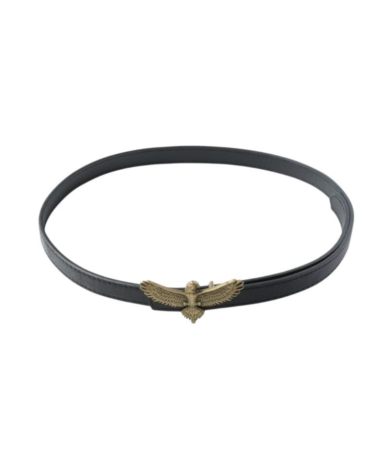 Riem-Mighty-Eagle-zwart-zwarte-dames-riemen-adelaar-vogel-gesp-stoere-trendy-riemen-belts-kopen-Photoroom