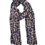 Sjaal Fancy Print zwart camel trendy warme sjaals omslagdoeken winteraccessoires kopen bestellen-Photoroom