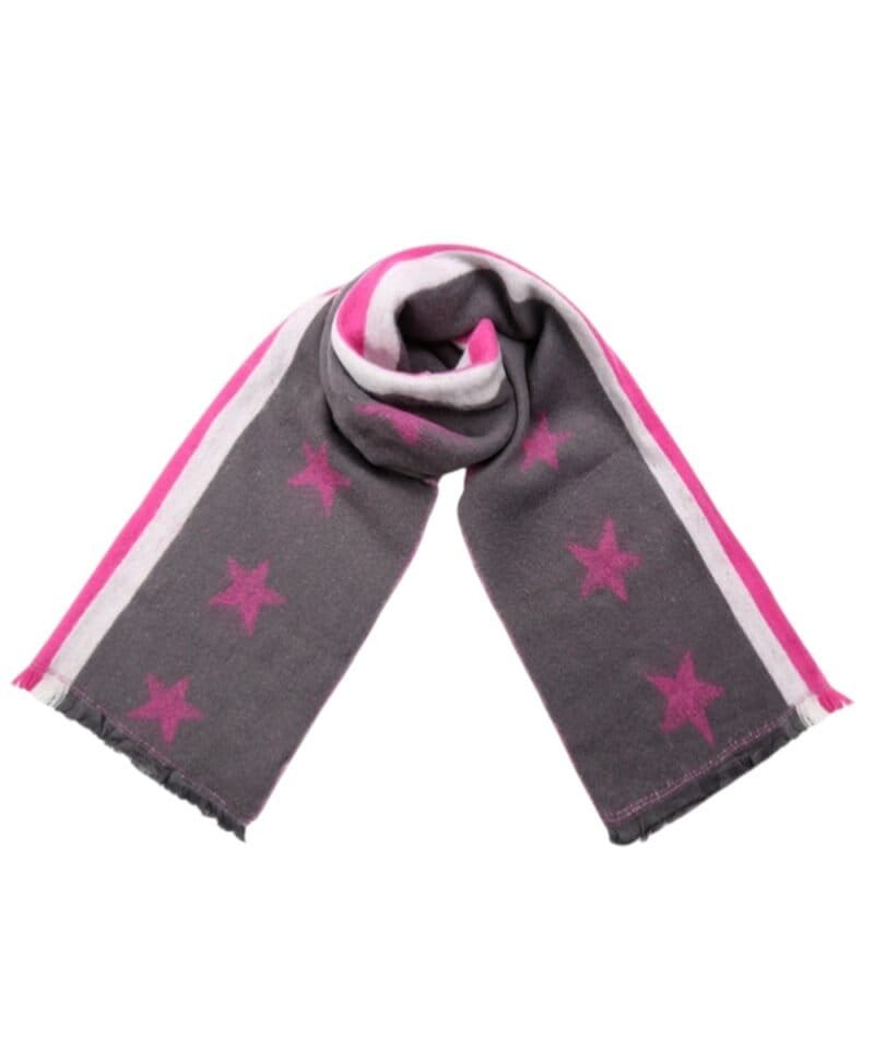 Sjaal-Stripes-Stars-grijs-grijze-lange-warme-dikke-dames-sjaals-roze-sterren-en-strepen-kopen-Photoroom