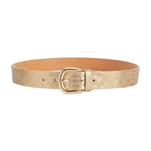 Slangenprint Riem Snake goud gouden dames riemen goud beslag dieren print trendy musthaves kopen bestellen riem unisex