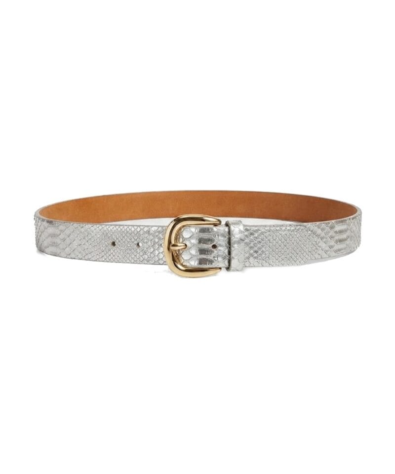 Slangenprint Riem Snake zilver zilveren dames riemen goud beslag dieren print trendy musthaves kopen bestellen riem unisex