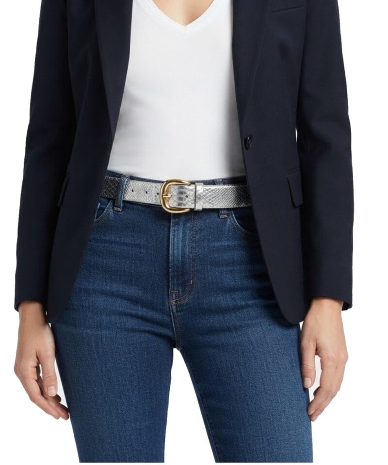 Slangenprint Riem Snake zilver zilveren dames riemen goud beslag dieren print trendy musthaves kopen bestellen riem unisex model