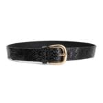 Slangenprint Riem Snake zwart zwarte dames riemen goud beslag dieren print trendy musthaves kopen bestellen riem unisex