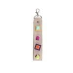Sleutelhanger-Colour-Blocking-beige-nude-creme-sleutelhangers-neon-gekleurde-studs-Keychain-musthave-fashion-items-online-bestellen