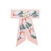 Strikdas Flamingo Pearls-roze-pink-broche-kraagjes-hemd-details-dames-dassen-stropdassen-groen-parels-print-musthave-fashion-kopen-Photoroom
