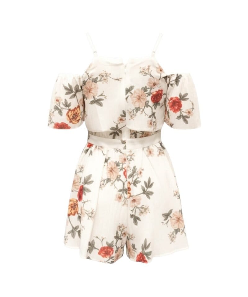 Witte-Playsuit-Bloemen-kant-wit-jumpsuit-jumper-dames-kleding-kanten-sexy-strapless-playsuits-festival-boho-ibiza-online-kopen-achter-Photoroom