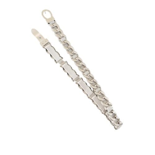 Zilveren Schakelriem Chain Belt zilver zilveren schakelriemen ceinturen mentale schakels zilveren elastiek riemen kopen bestellen nu2