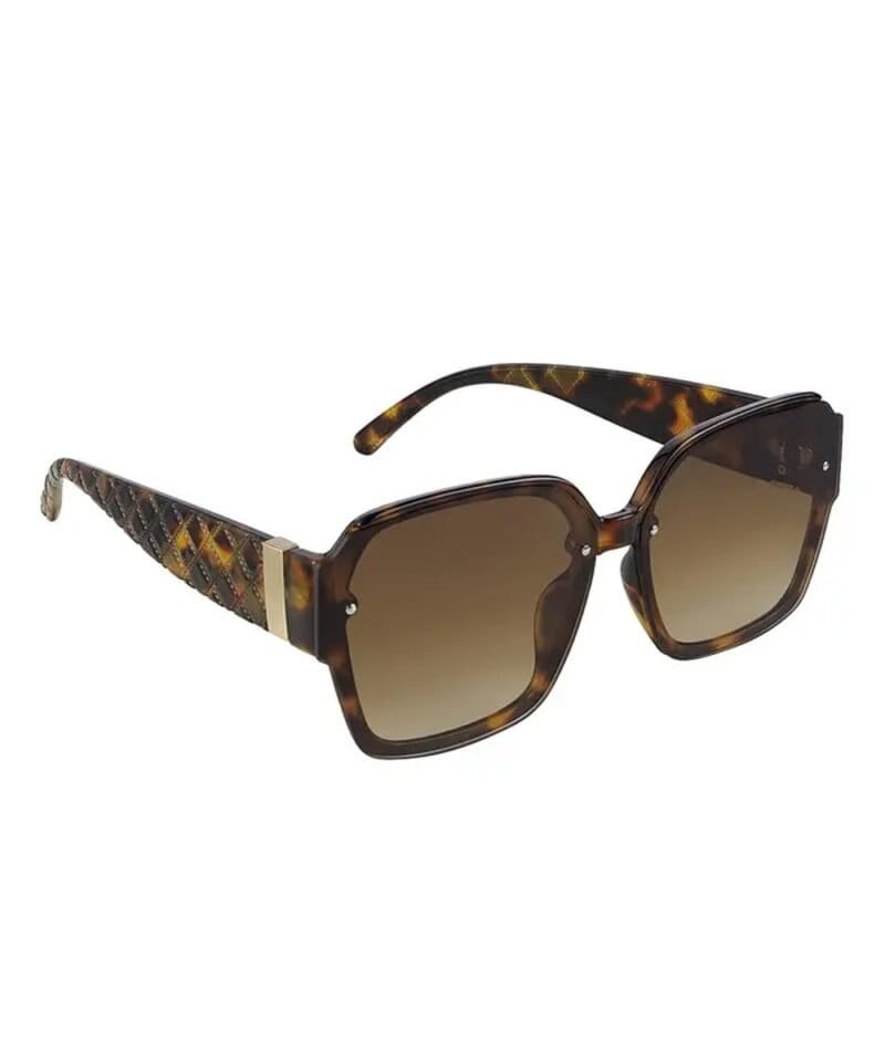 Zonnebril Classy Girl bruin bruine dames zonnebrillen structuur trendy kopen bestellen