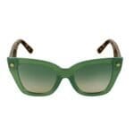 Zonnebril Trendy groen groene bruin dames zonnebrillen sunglasses gouden detail trendy kopen bestellen 1