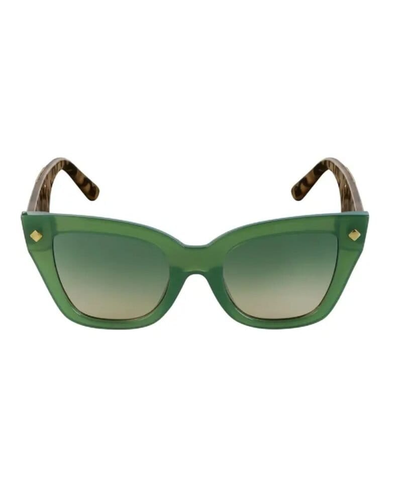 Zonnebril Trendy groen groene bruin dames zonnebrillen sunglasses gouden detail trendy kopen bestellen 1