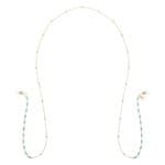 Zonnebrillen-Koord-Hawaii-goud-Blauw gouden-brillenkoord-met-mint-blauwe-kraaltjes-sunglass-cords-kopen-Photoroom