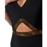 Zwart Badpak Gold Stripes zwarte sexy dames badpakken open buik detail trendy yehwang zwemkleding kopen bestellen detail1 -Photoroom