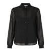 Zwarte Blouse Polka Dots trendy doorzichtige dames blouses hemden kopen bestellen suzy milly chique -Photoroom
