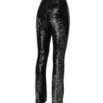Zwarte Lovertjes Broek zwart stretch broeken leggings rechte pijpen party pants fashion kopen bestellen achter-Photoroom