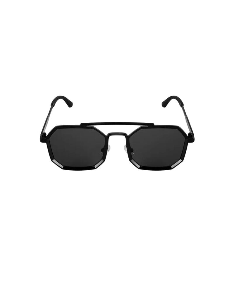 Zwarte Zonnebril Lumi zwart zonnebrillen gouden details sunglasses brillen zomer kopen bestellen 1
