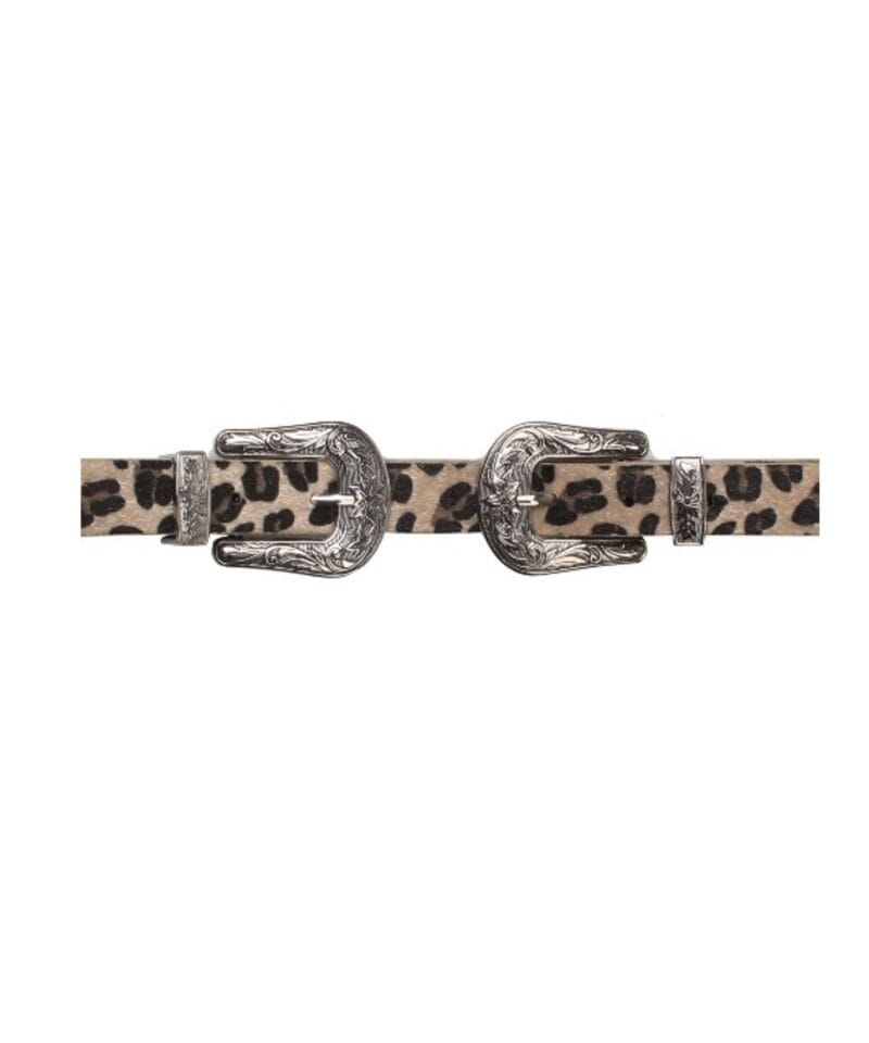 beige Riem-Dubbele-Cowboy-Gesp-leopard-leren double-buckle-panter-dames-riemen-2-gespen-fashion-belts-kopen-bestellen