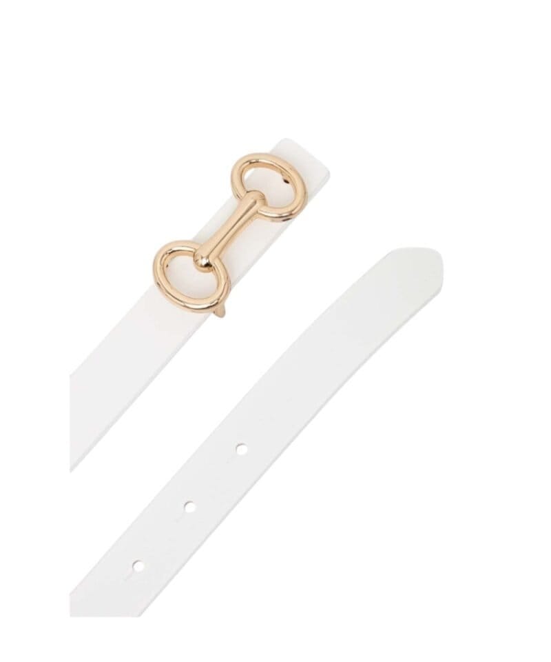 wit Leren Riem Horse Bit witte leder leer riemen ceinturen dames dunne trendy accessoires kopen bestellen 21-Photoroom