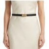zwarte Leren Riem Gouden Draaislot zwart zwarte trendy verstelbare dunne leer dames riemen elegante riemen ceinturen model