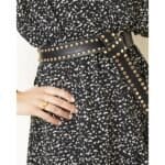 zwarte-Riem-Twisted-Studs-zwart dames riemen gouden studs belt yehwang kopen bestellen dames