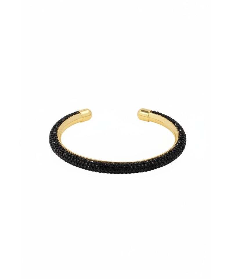 Armband-Merry-Glitter-zwart zwarte-open-glitter-armbanden-dames-bracelets-sieraden-online-fashion-musthaves
