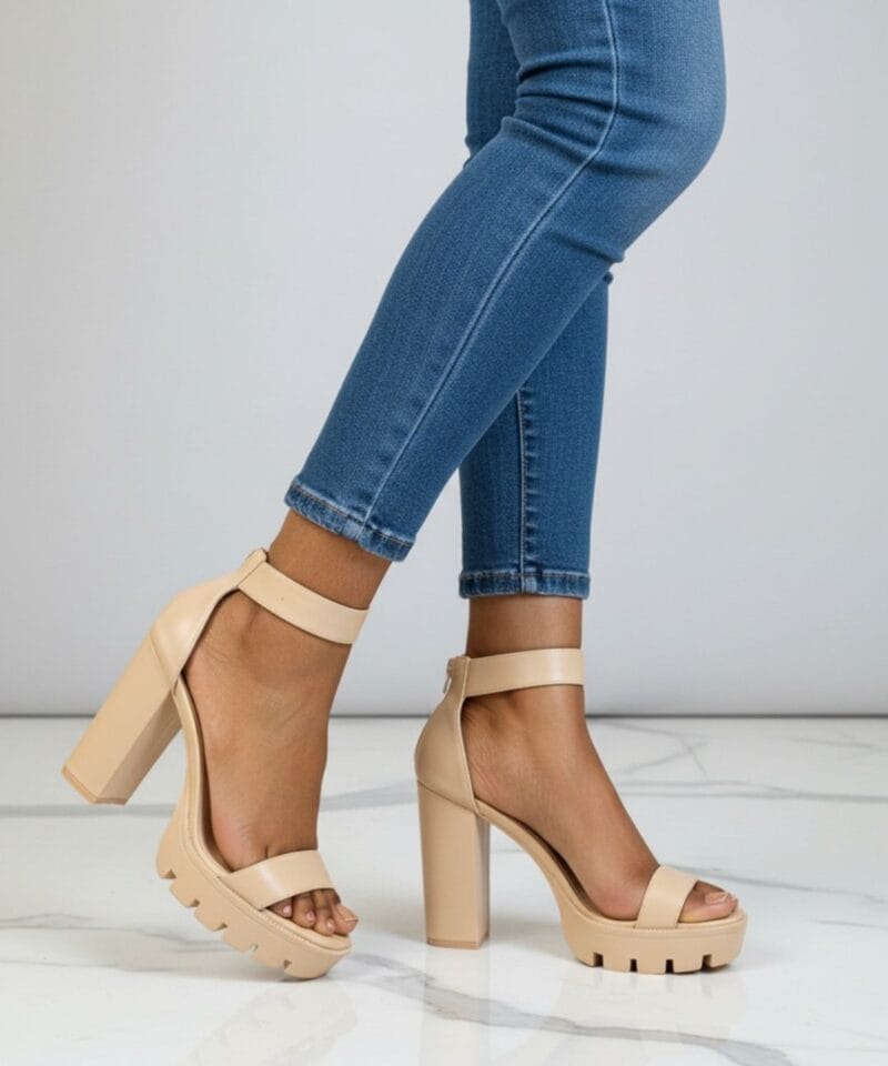 Beige Plateau hakken Jeeini opentoe blokhak-beige-nude-talon-dames-hakken-pump-hak-high-heels-plateauzool-trendy-schoenen-kopen-bestellen-model