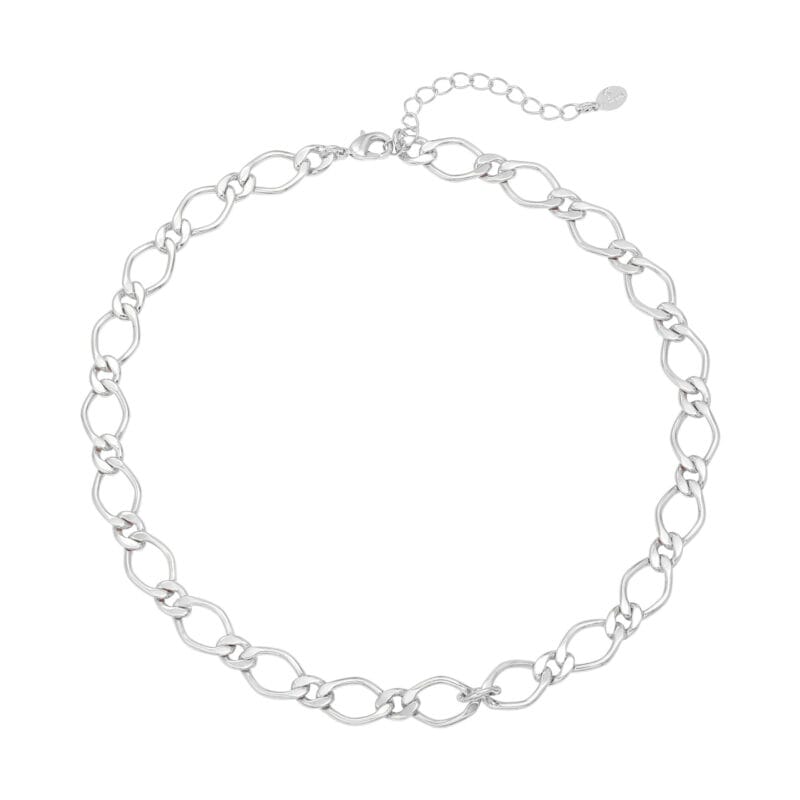 Ketting-Chunky-Chains-zilver-zilveren-dames-kettingen-schakelketting-rvs-neckage-trendy-kopen