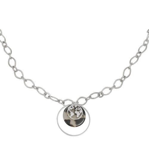 Ketting-Explorer-Chains-zilver-zilveren-dames-kettingen-schakelketting-met-bedels-rvs-neckage-trendy-kopen