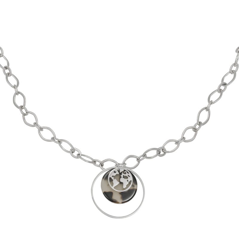 Ketting-Explorer-Chains-zilver-zilveren-dames-kettingen-schakelketting-met-bedels-rvs-neckage-trendy-kopen