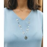 Ketting Many Coins-zilver-zilveren-schakelkettingen-met-muntjes-layerd-necklages-fashion-musthaves-kopen model