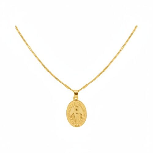 Ketting-Saint-Mary-goud gouden-dames-lange-kettingen-heilig-gold-plated-sieraden-accessoires-online-bestellen-bedels-voor-detail