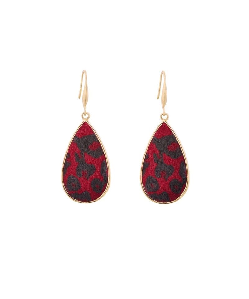 Oorbellen Animal Spots Gouden-Oorbellen-Red-Leopard-gouden-dames-oorbellen-met-rode-leopard-panter-print-sieraden-kopen-bestellenjpeg
