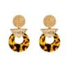 Oorbellen-Exotic-Muse-grote-bruin-gouden-goud-statement-oorbellen-kleurrijk-bruine-geel-brown-mozaiek-fashion