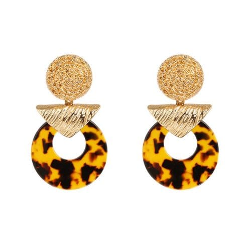 Oorbellen-Exotic-Muse-grote-bruin-gouden-goud-statement-oorbellen-kleurrijk-bruine-geel-brown-mozaiek-fashion