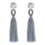 Oorbellen-Happy-Tassle-grijs-grijze-lange-oorbellen-oorhangers-goud-garen-beslag-kleurrijke-statement-musthave-sieraden-