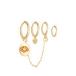 Oorbellen-Setje-Love-Lips-goud-gouden-set-4-kleine-oorbellen-mond-lippen-bedel-trendy-dames-sieraden-online-kopen-yehwang