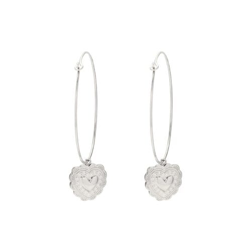 Oorbellen-True-Love-zilver-zilveren-oorhangers-hart-bedel-rvs-sieraden-kopen