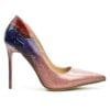 Pumps Glittery Snake-roze-rood-blauwe-multicoller-glans-pumps-hakken-slangenprint-detail-musthave-heels-fashion-online dames schoenen