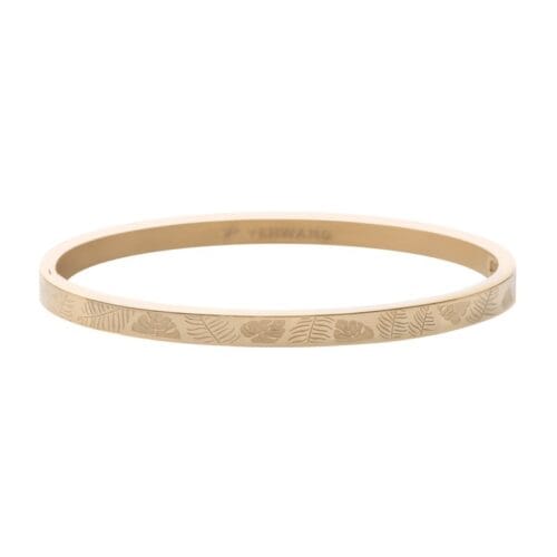 RVS Bangle Jungle Fever-goud-gouden-armband-armbanden-bracelet-blaadjes-leaves-fashion-kopen-armcandy