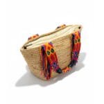 Strandtas Boho Ibiza jutte manden strandtassen tassen kleurrijke hengsels boho tas kopen bestellen fashion open