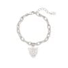 Zilveren Armband Panter Dreams-zilver-zilveren-schakelarmband-dierenkop-bedel-trendy-vergulde-bracelets