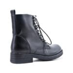 Zwarte Boots Silver Chain-zwart-zwarte-dames-boots-korte-laarzen-laarsjes-dr-martens-festival-winter-enkellaarzen-online-goedkoop-fashion-schoenen-kunstleder-bestellen