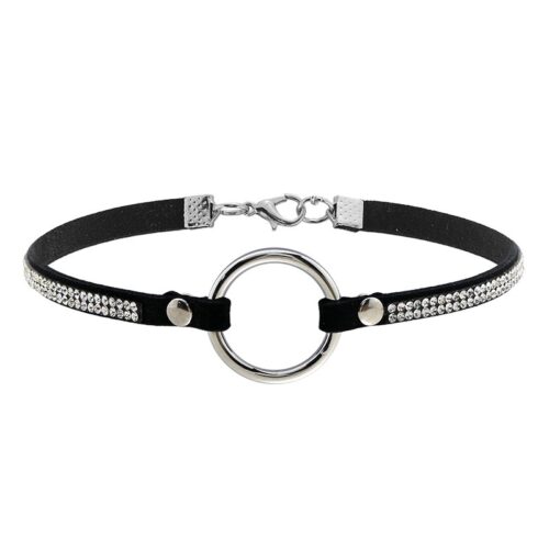 Zwarte-Choker-SM-Studs-hippe-stoere-dames-choker-ketting-kettingen-musthave-accessoires-yehwang