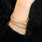 armband-Spinner-cool braid Bracelets-Gold-golden-ladies-open-model