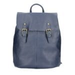 Leren Rugtas Salita blauw blauwe ruime leer rugtassen school werk kantoor riemgespen meerdere vakken kopen bestellen-