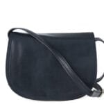Leren Schoudertas Enila donker blauw blauwe navy classy chique leer schoudertassen dames flap italiaans kopen bestellen