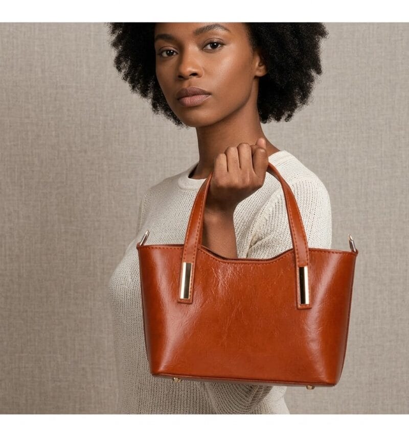 Vintage Leren Handtas Gaia cognac trendy leer leder handtassen dames zilver beslag kopen bestellen model