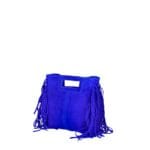 Suede Handtas Lauren Fringe kobaltblauw blauwe trendy dames schoudertassen leer suede fringe zijkanten