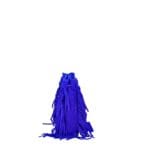 Suede Handtas Lauren Fringe kobaltblauw blauwe trendy dames schoudertassen leer suede fringe zijkanten zij